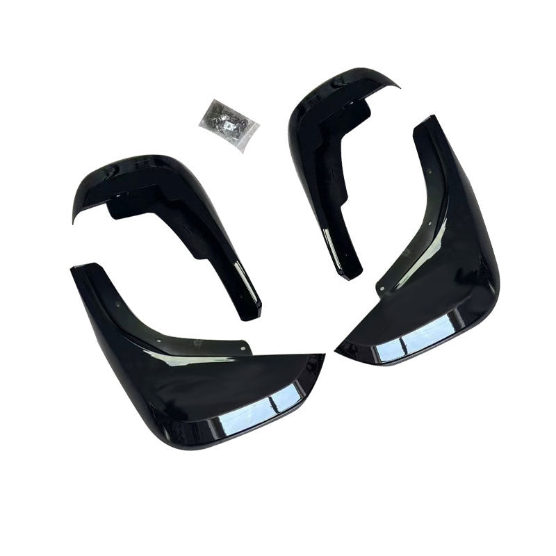 LAND ROVER DEFENDER L663 110 & 90 GLOSS BLACK MUD FLAPS (2020+)