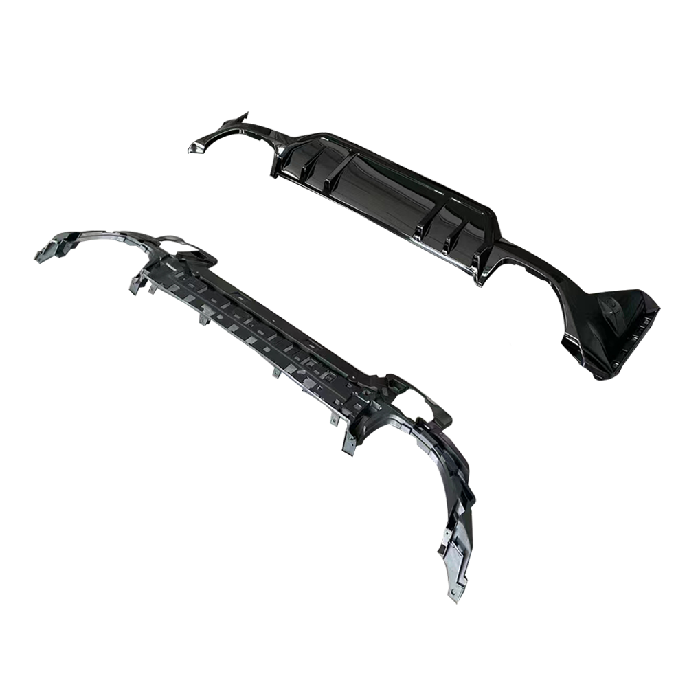 BMW G20 & G21 3 SERIES LCI 340I GLOSS BLACK SQUARE EXHAUST REAR DIFFUSER (2022+)