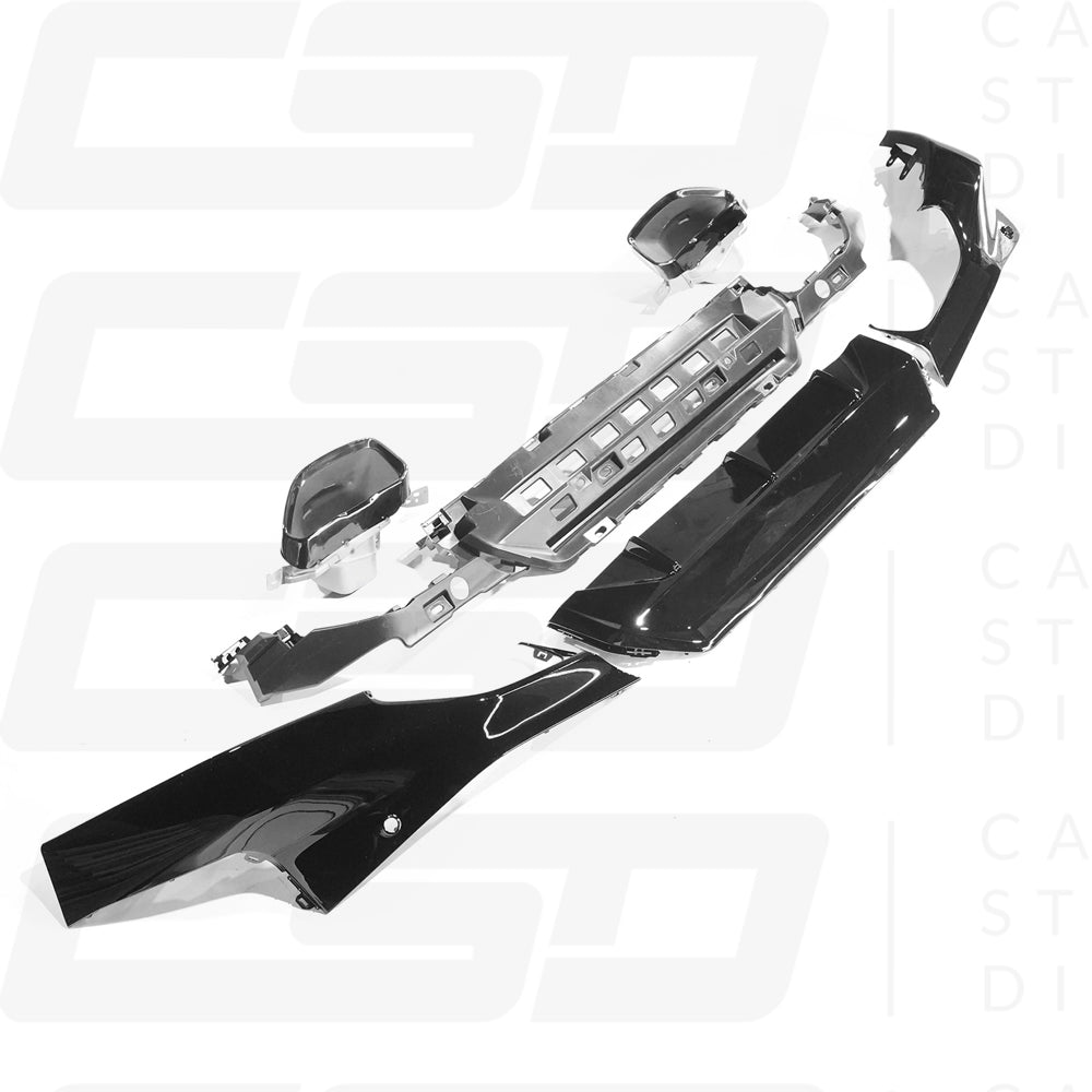 BMW G42 2 SERIES 240i STYLE GLOSS BLACK DIFFUSER WITH TIPS (2021+)