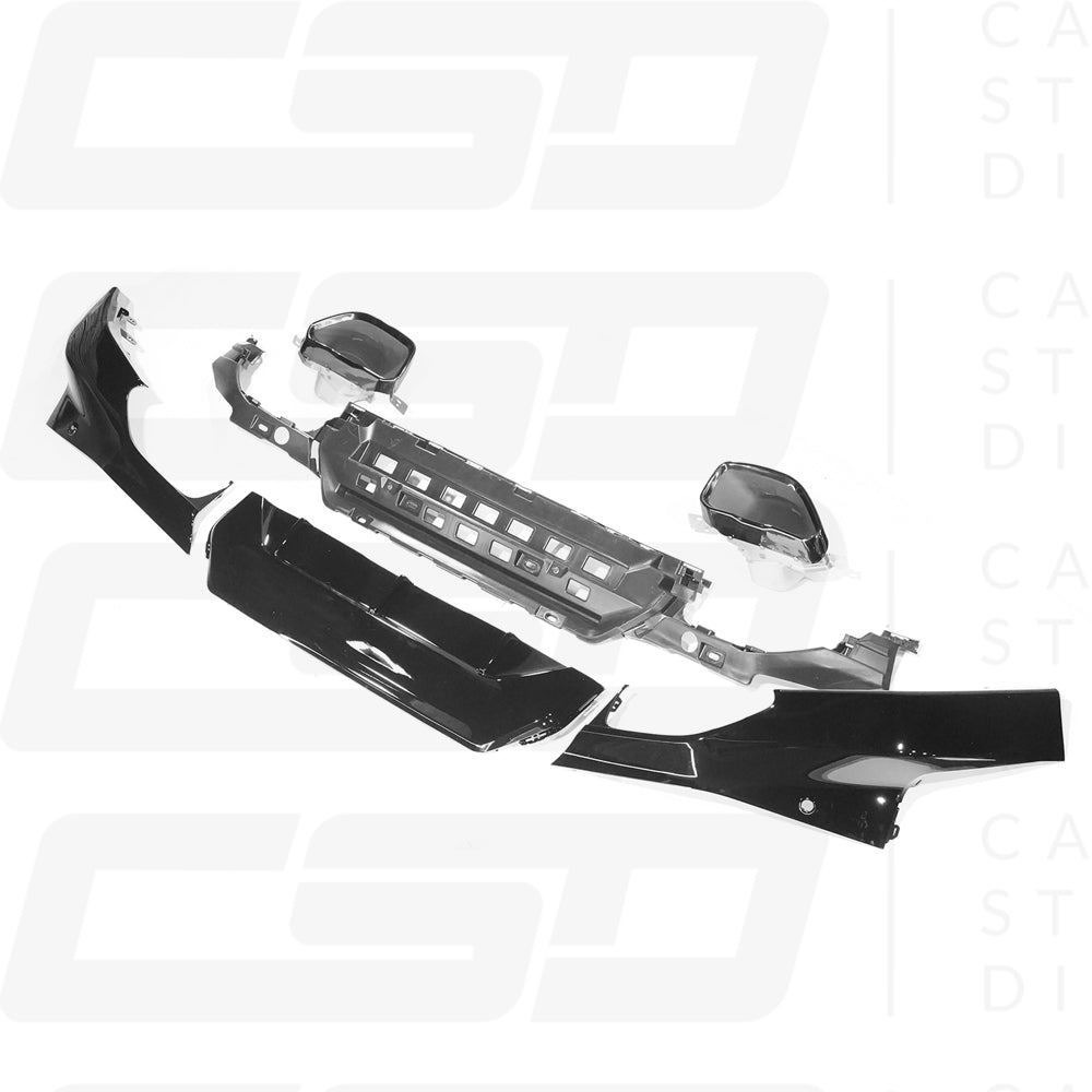 BMW G42 2 SERIES 240i STYLE GLOSS BLACK DIFFUSER WITH TIPS (2021+)