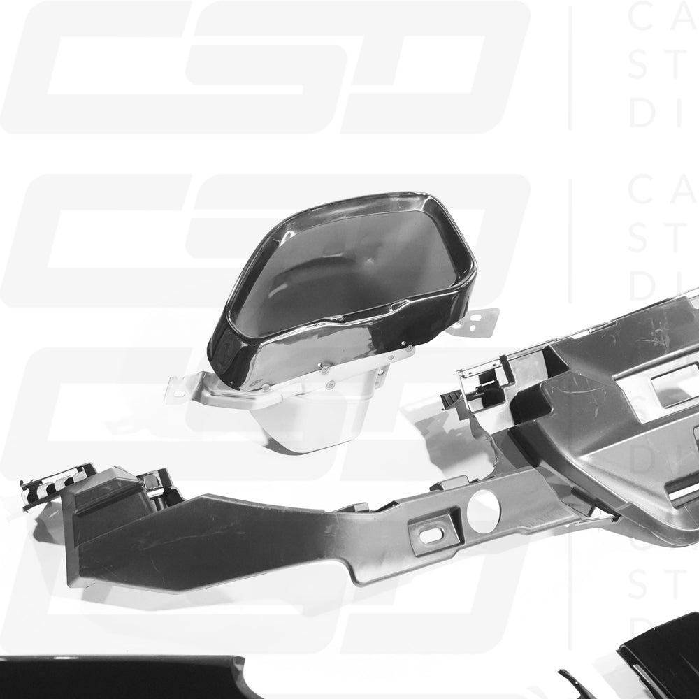 BMW G42 2 SERIES 240i STYLE GLOSS BLACK DIFFUSER WITH TIPS (2021+)