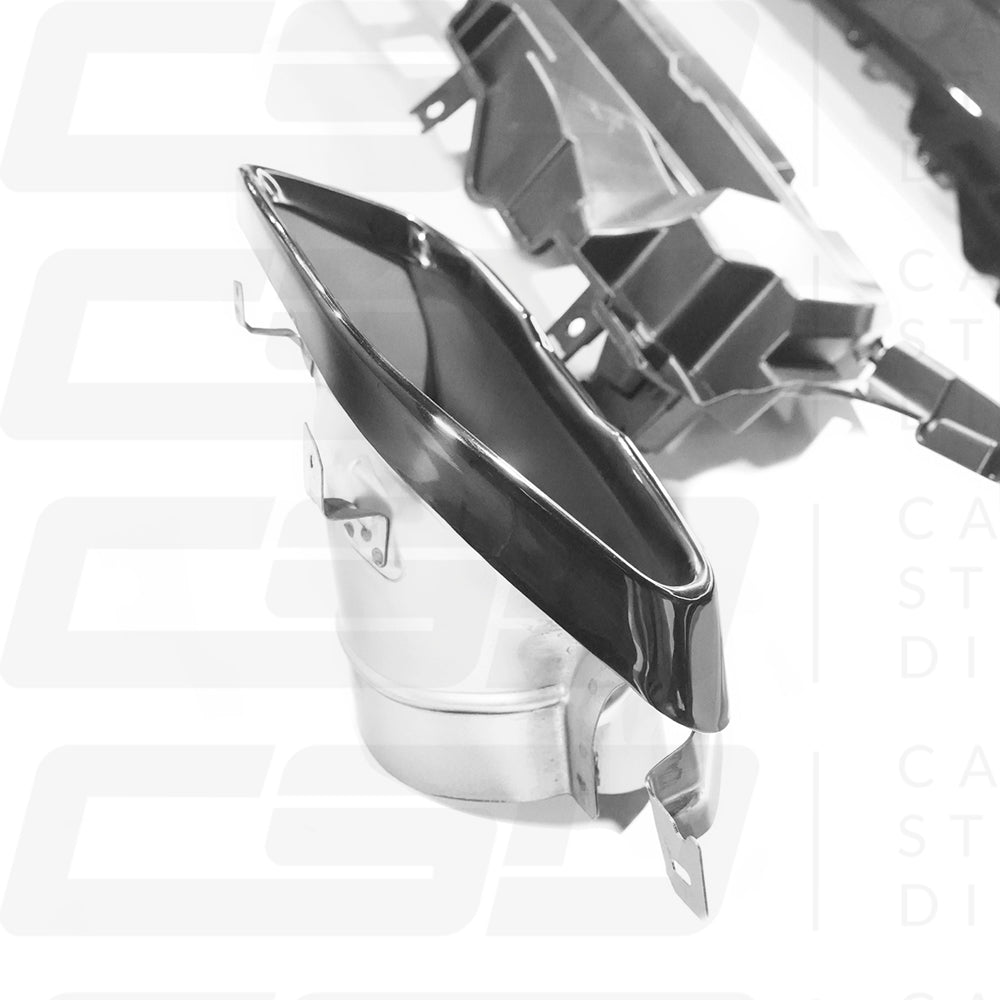 BMW G42 2 SERIES 240i STYLE GLOSS BLACK DIFFUSER WITH TIPS (2021+)