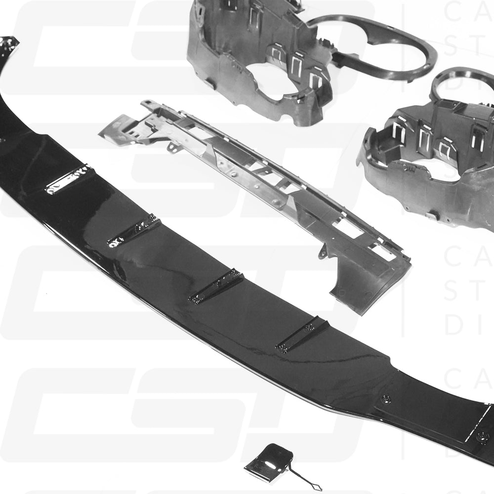 MERCEDES W118 CLA & CLA35 GLOSS BLACK QUAD TIP DIFFUSER & TIPS (2019+)