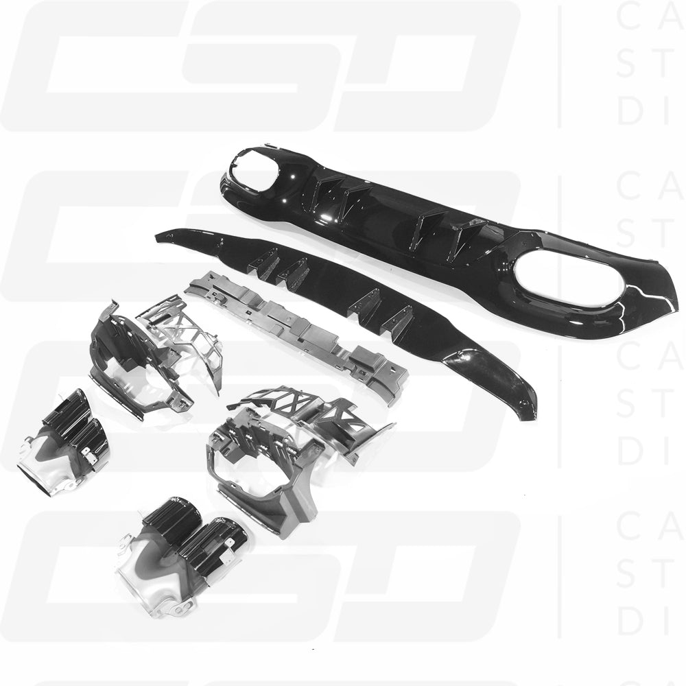 MERCEDES V177 A-CLASS GLOSS BLACK DIFFUSER & TIPS (2018+)