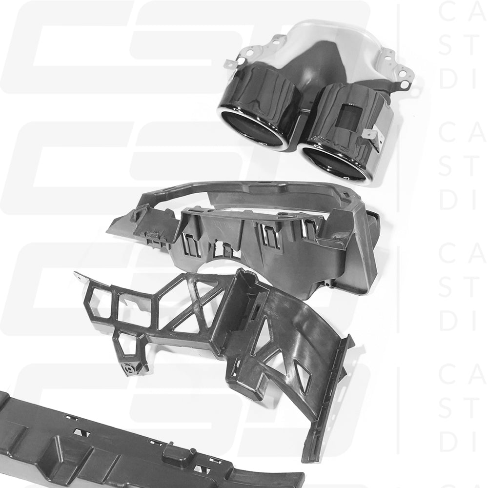 MERCEDES V177 A-CLASS GLOSS BLACK DIFFUSER & TIPS (2018+)