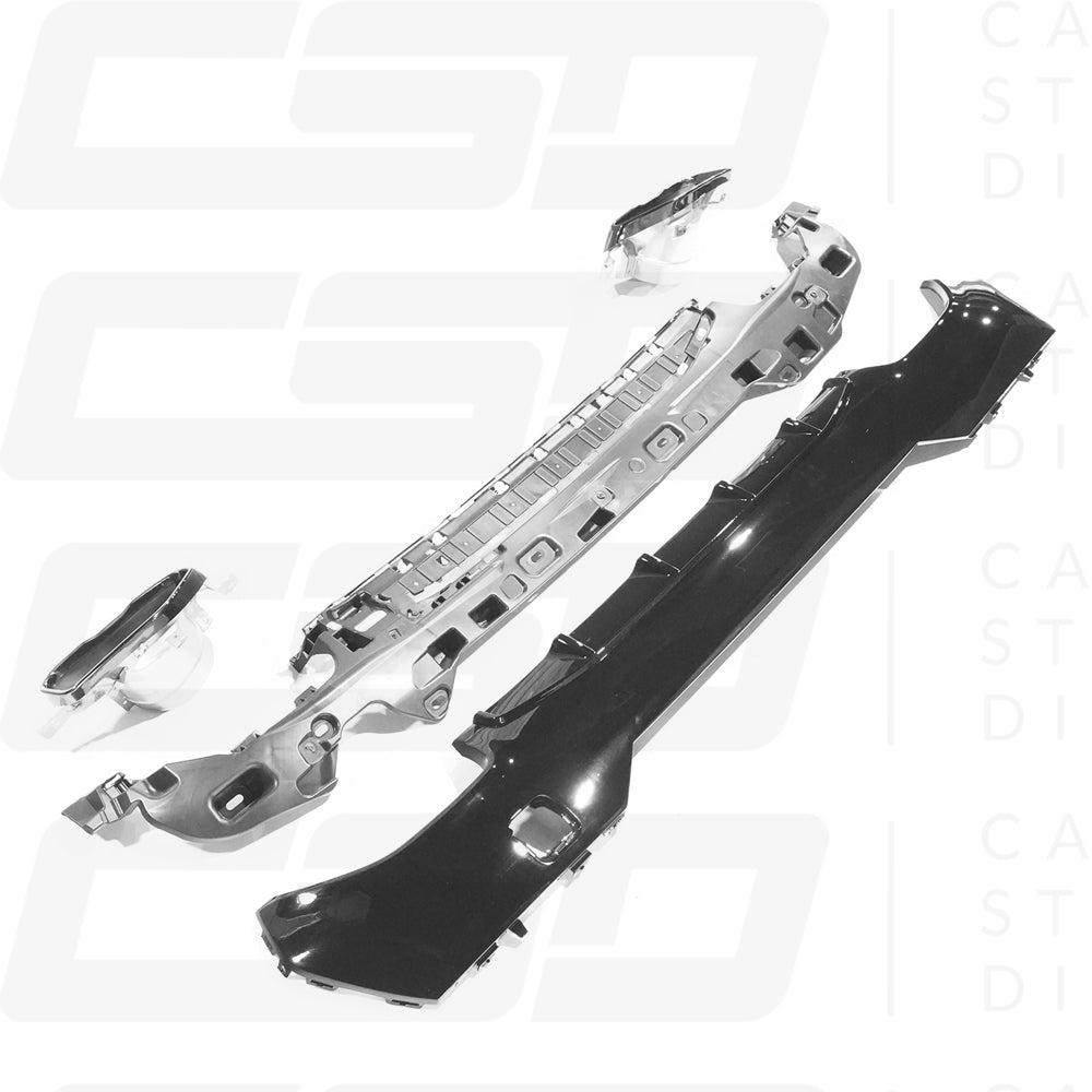 BMW G22/G23 4 SERIES MP STYLE GLOSS BLACK DIFFUSER AND TIPS (2018+)