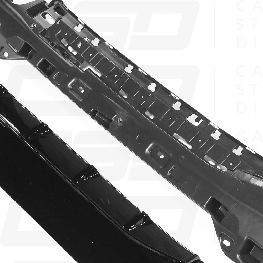 BMW G22/G23 4 SERIES MP STYLE GLOSS BLACK DIFFUSER AND TIPS (2018+)