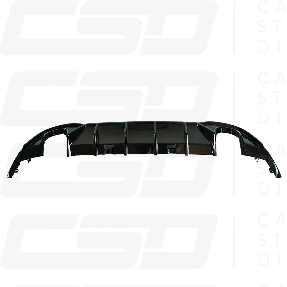 MK7.5 VOLKSWAGEN GOLF GTD & GTI GLOSS BLACK DIFFUSER (2017-2020)