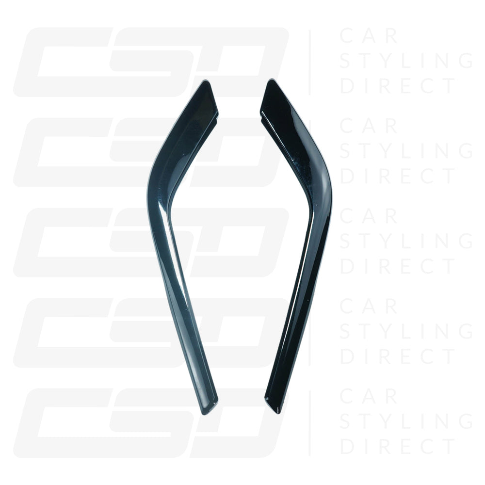 BMW 5 SERIES G60 & i5 GLOSS BLACK FRONT BUMPER CORNERS V2 (2023+)