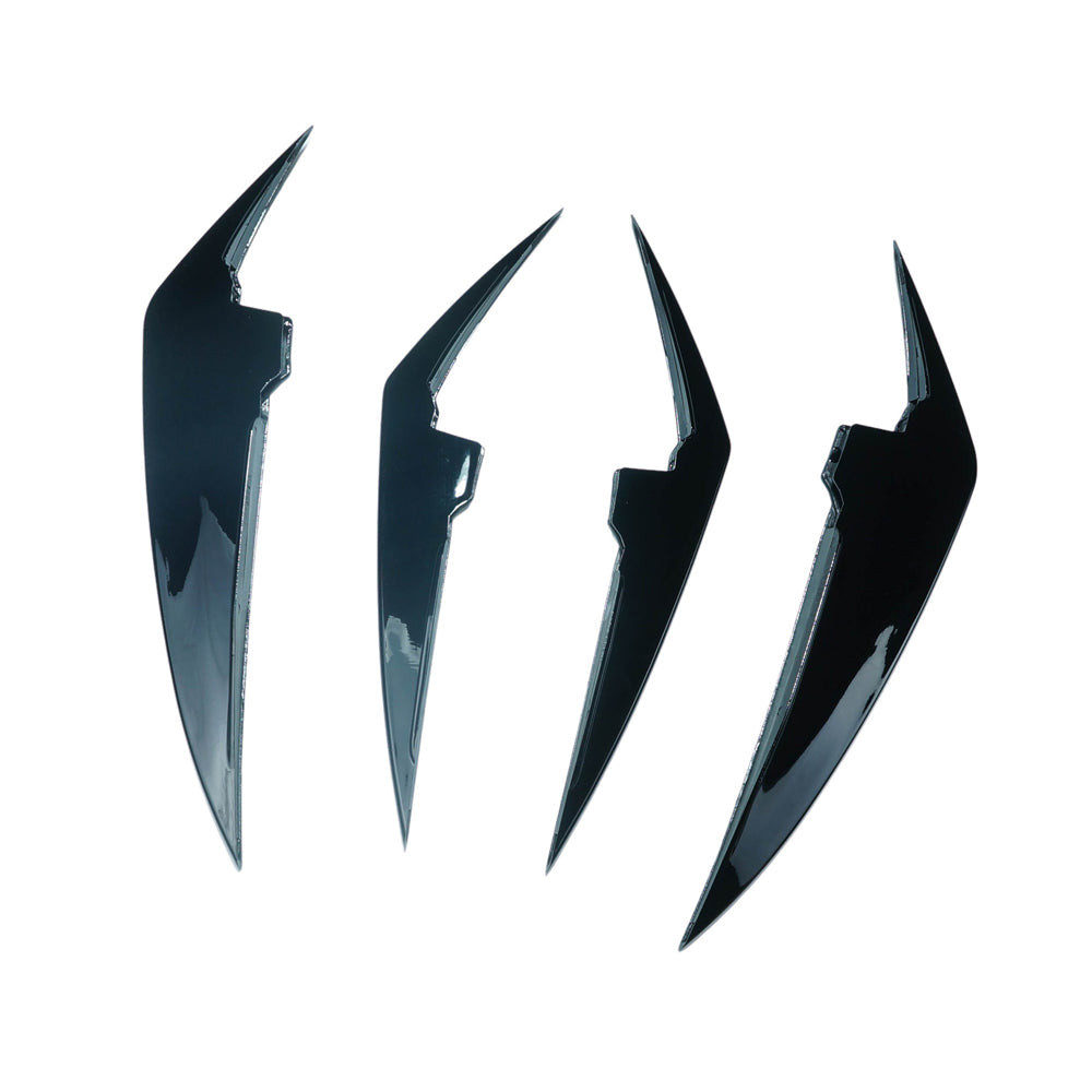 BMW 3 SERIES G20/G21 GLOSS BLACK FRONT BUMPER CANARDS (2022+)