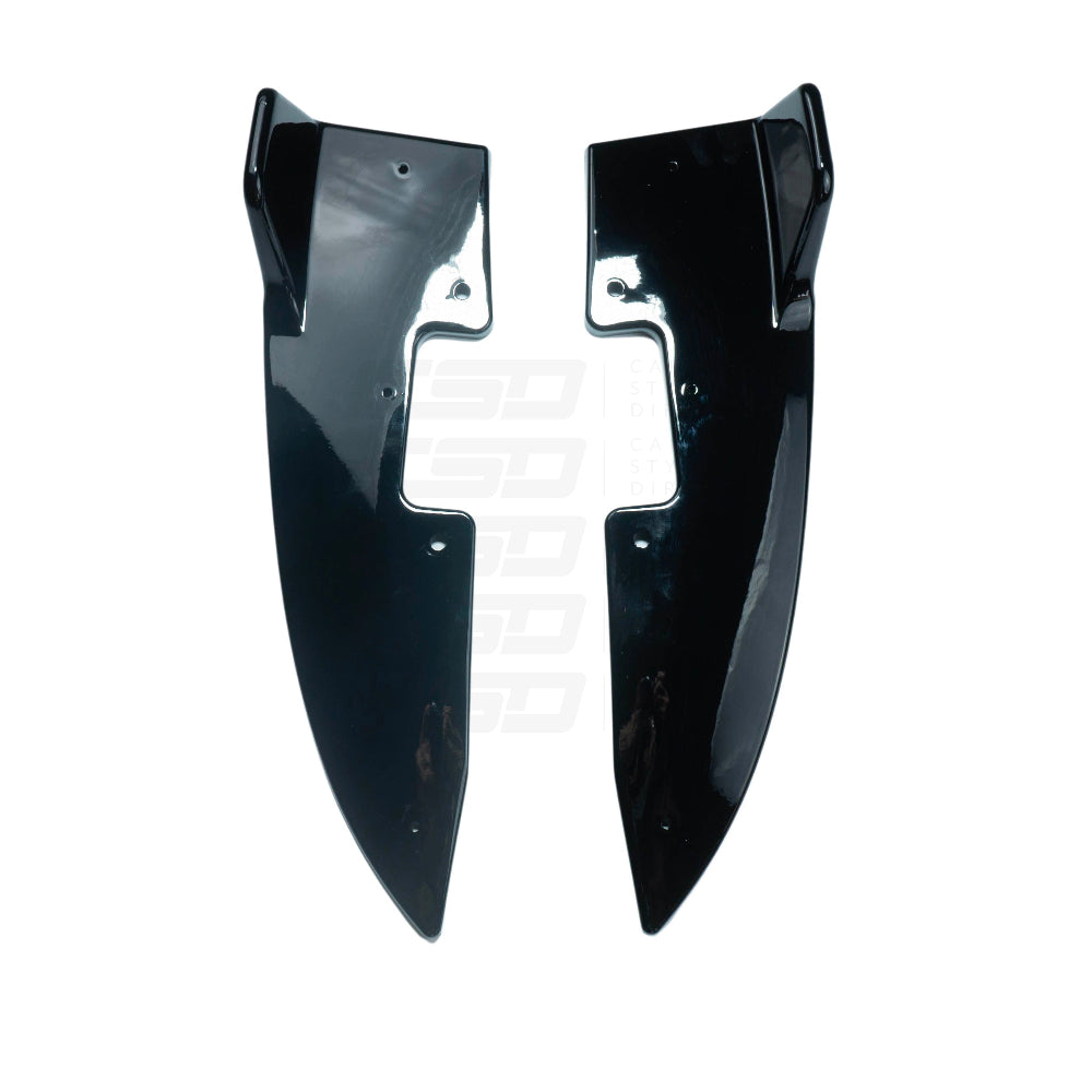 BMW 4 SERIES G22/G23 GLOSS BLACK REAR BUMPER CORNERS (2020+)