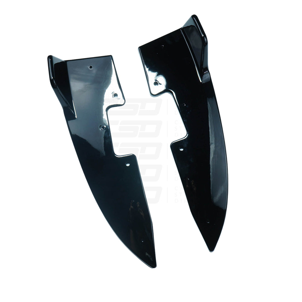 BMW 4 SERIES G22/G23 GLOSS BLACK REAR BUMPER CORNERS (2020+)