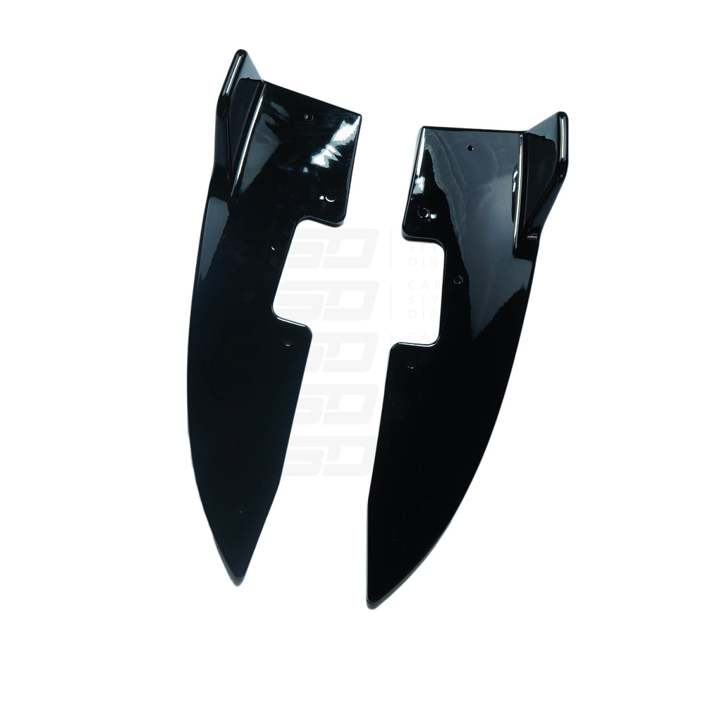 BMW 4 SERIES G22/G23 GLOSS BLACK REAR BUMPER CORNERS (2020+)