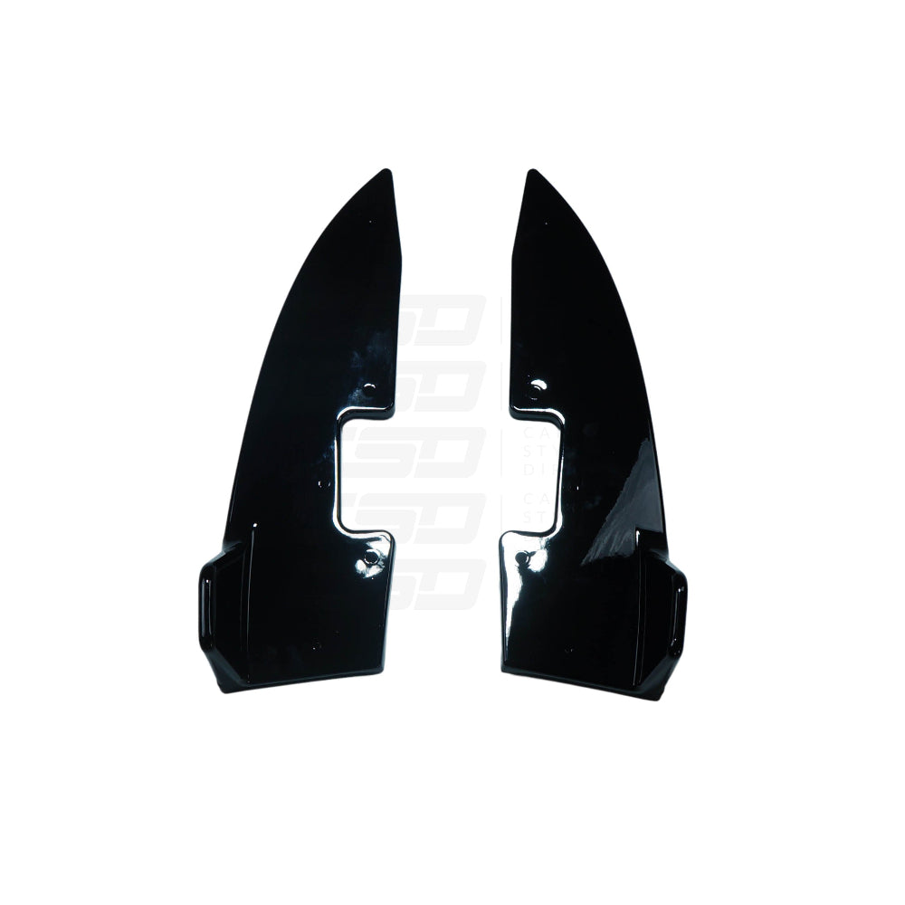 BMW 4 SERIES G22/G23 GLOSS BLACK REAR BUMPER CORNERS (2020+)