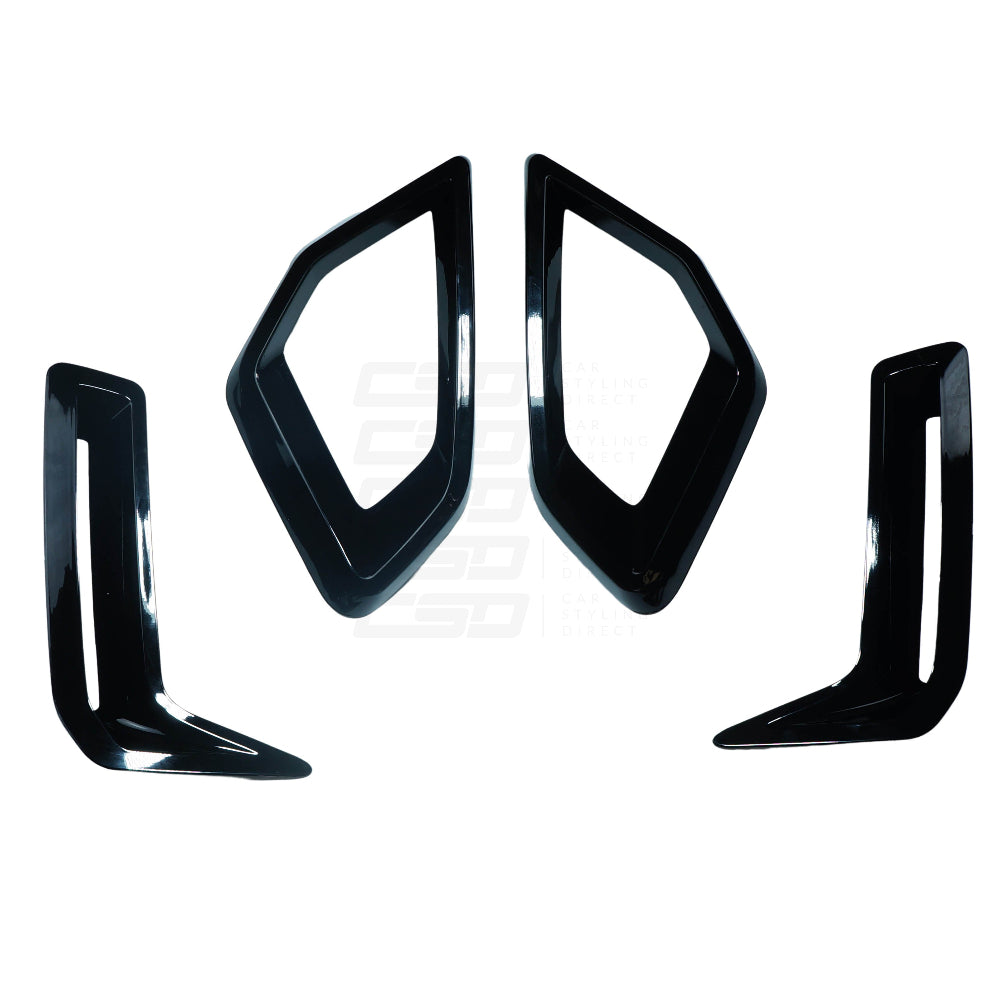 BMW G05 X5 LCI GLOSS BLACK FRONT BUMPER TRIM PACK (2024+)