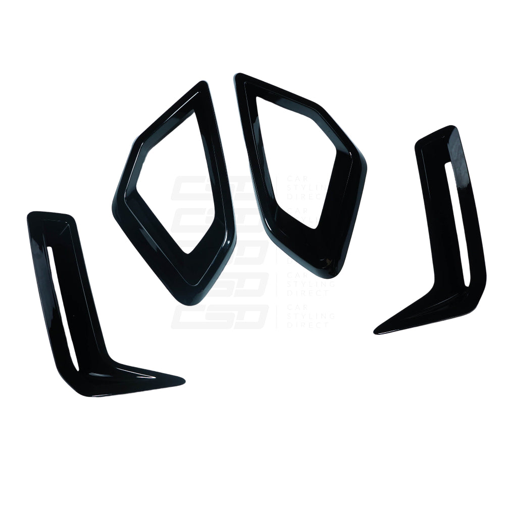 BMW G05 X5 LCI GLOSS BLACK FRONT BUMPER TRIM PACK (2024+)