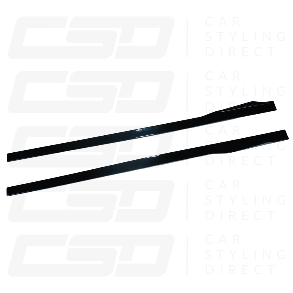 BMW 8 SERIES G16 GRAN COUPE GLOSS BLACK SIDE SKIRTS (2018+)