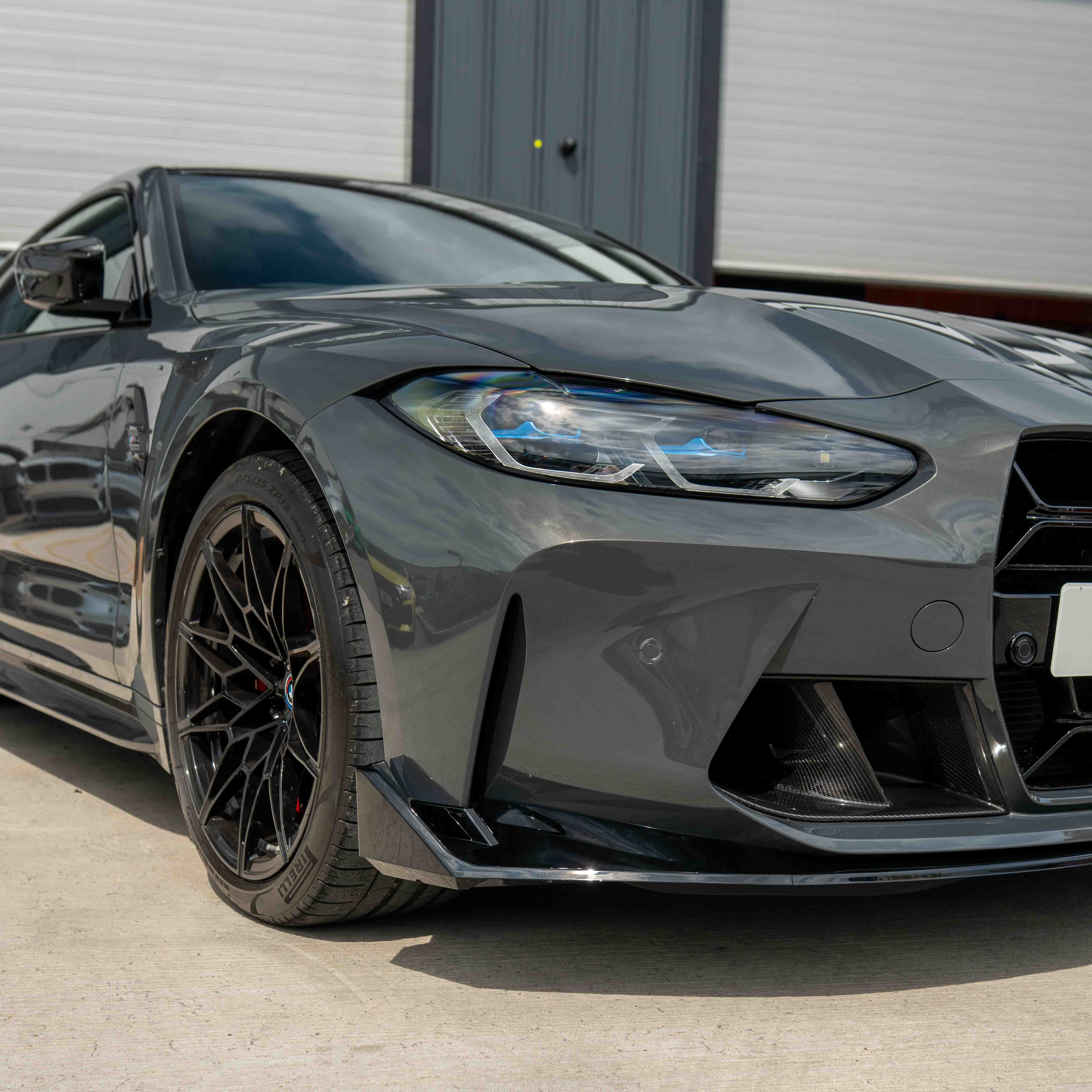 BMW M3 & M4 G80/G81/G82/G83 GLOSS BLACK SPLITTER CSL STYLE