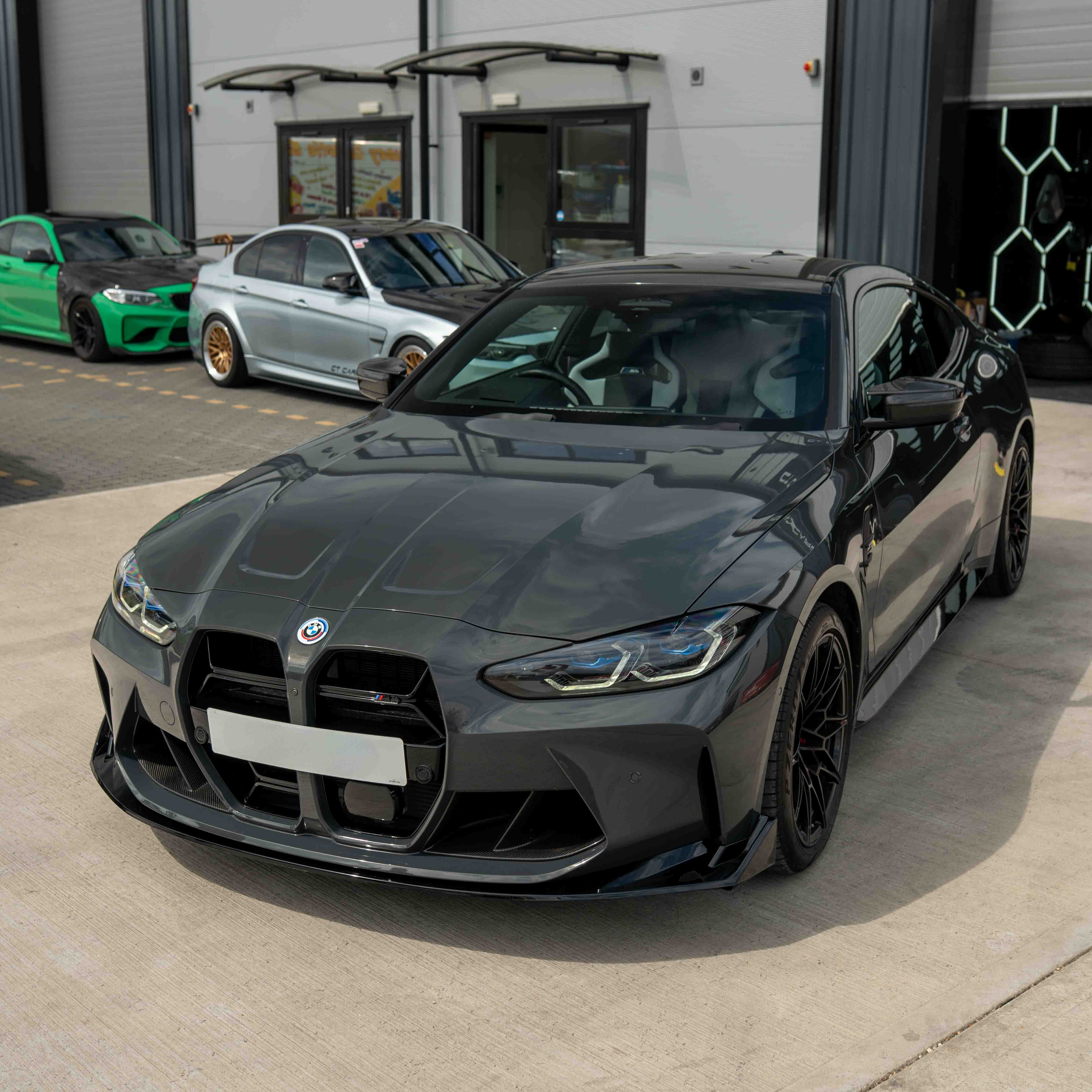 BMW M3 & M4 G80/G81/G82/G83 GLOSS BLACK SPLITTER CSL STYLE