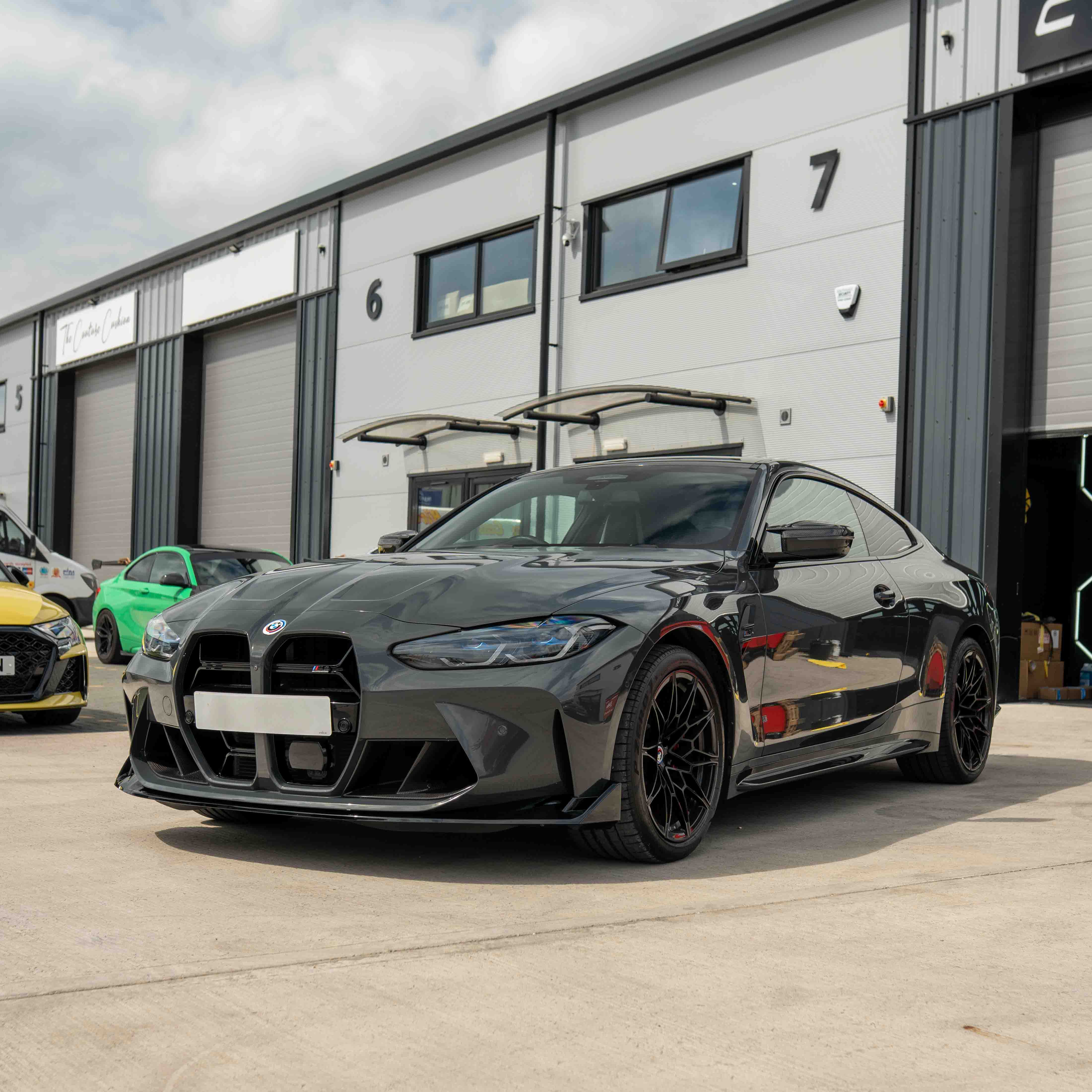 BMW M3 & M4 G80/G81/G82/G83 GLOSS BLACK SPLITTER CSL STYLE