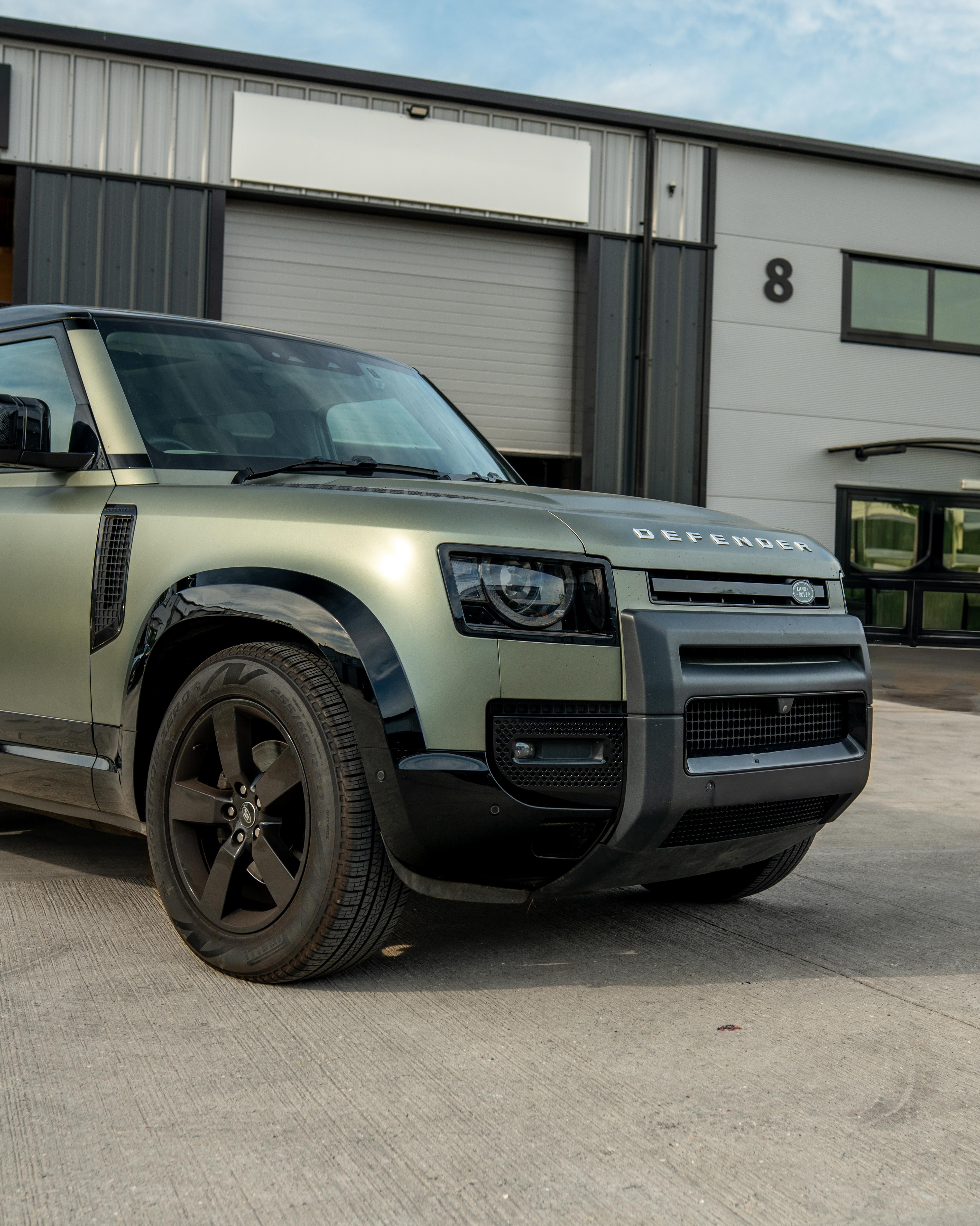 LAND ROVER DEFENDER L663 110 & 90 FRONT AND REAR GLOSS BLACK MIDDLE TRIM PACK (2020+)
