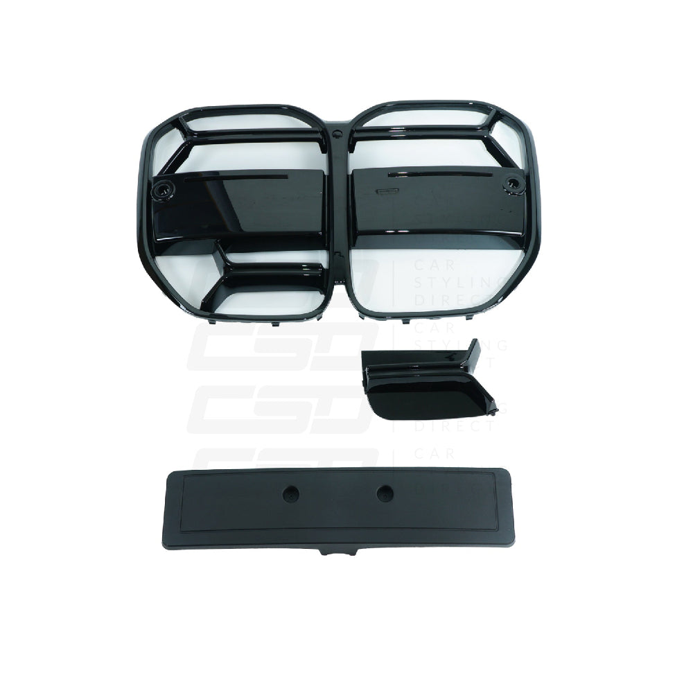 BMW 4 SERIES G22/G23 GLOSS BLACK GRILLE CSL STYLE (2020+)