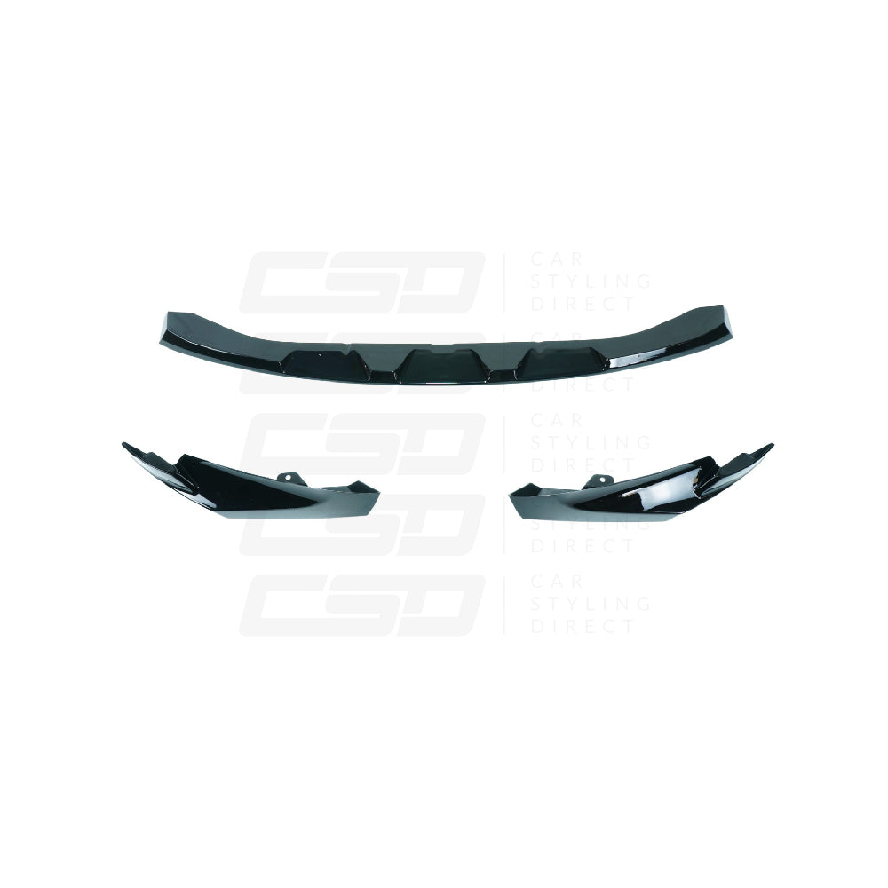 BMW M3 & M4 G80/G81/G82/G83 GLOSS BLACK SPLITTER MP STYLE