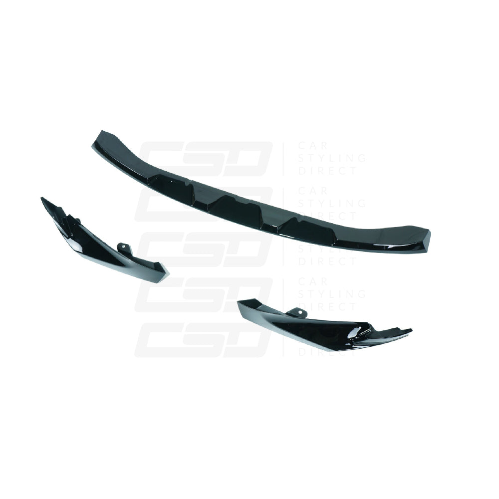 BMW M3 & M4 G80/G81/G82/G83 GLOSS BLACK SPLITTER MP STYLE