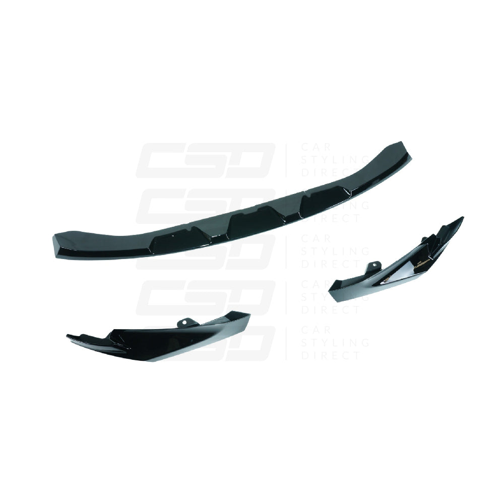 BMW M3 & M4 G80/G81/G82/G83 GLOSS BLACK SPLITTER MP STYLE