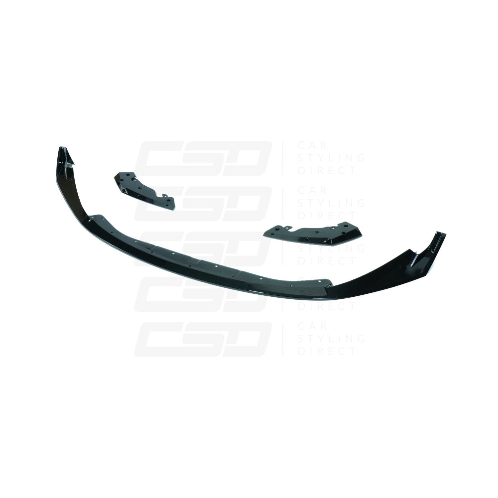 BMW M3 & M4 G80/G81/G82/G83 GLOSS BLACK SPLITTER CSL STYLE