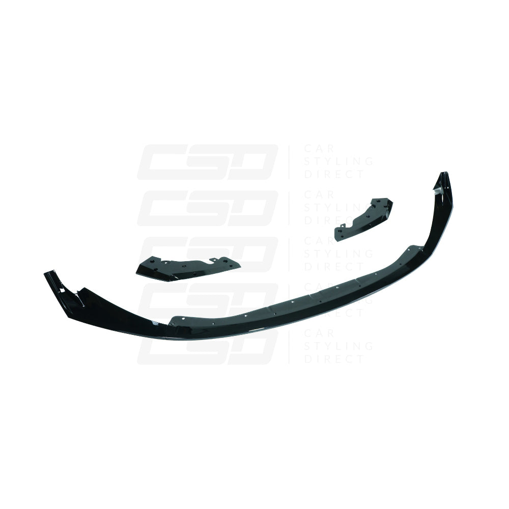 BMW M3 & M4 G80/G81/G82/G83 GLOSS BLACK SPLITTER CSL STYLE