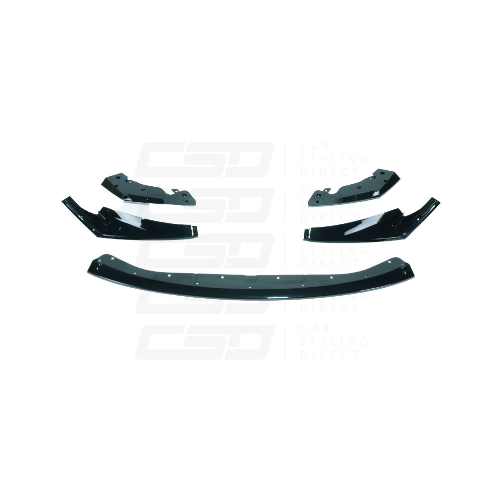 BMW M3 & M4 G80/G81/G82/G83 GLOSS BLACK SPLITTER CSL STYLE