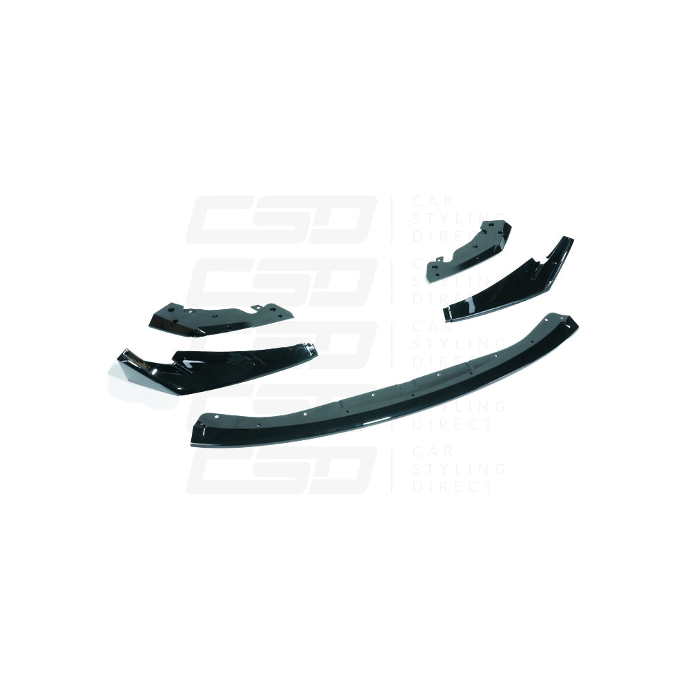 BMW M3 & M4 G80/G81/G82/G83 GLOSS BLACK SPLITTER CSL STYLE