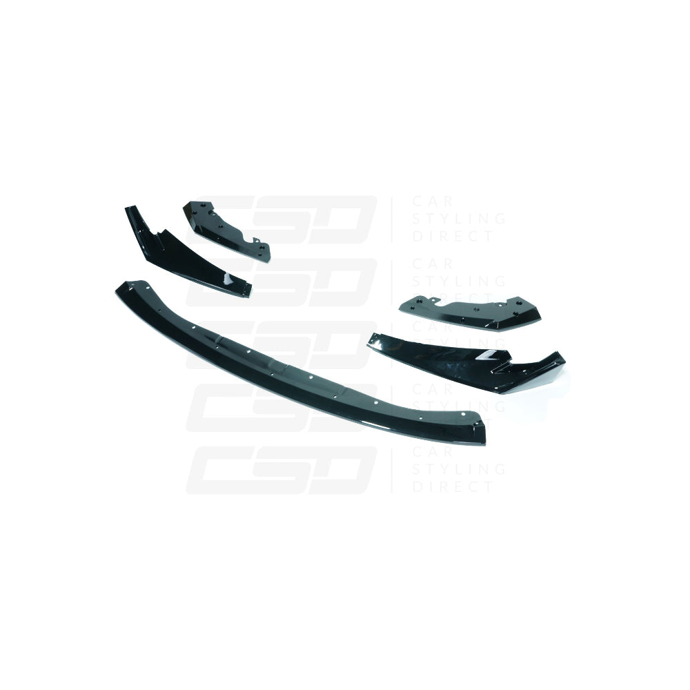 BMW M3 & M4 G80/G81/G82/G83 GLOSS BLACK SPLITTER CSL STYLE