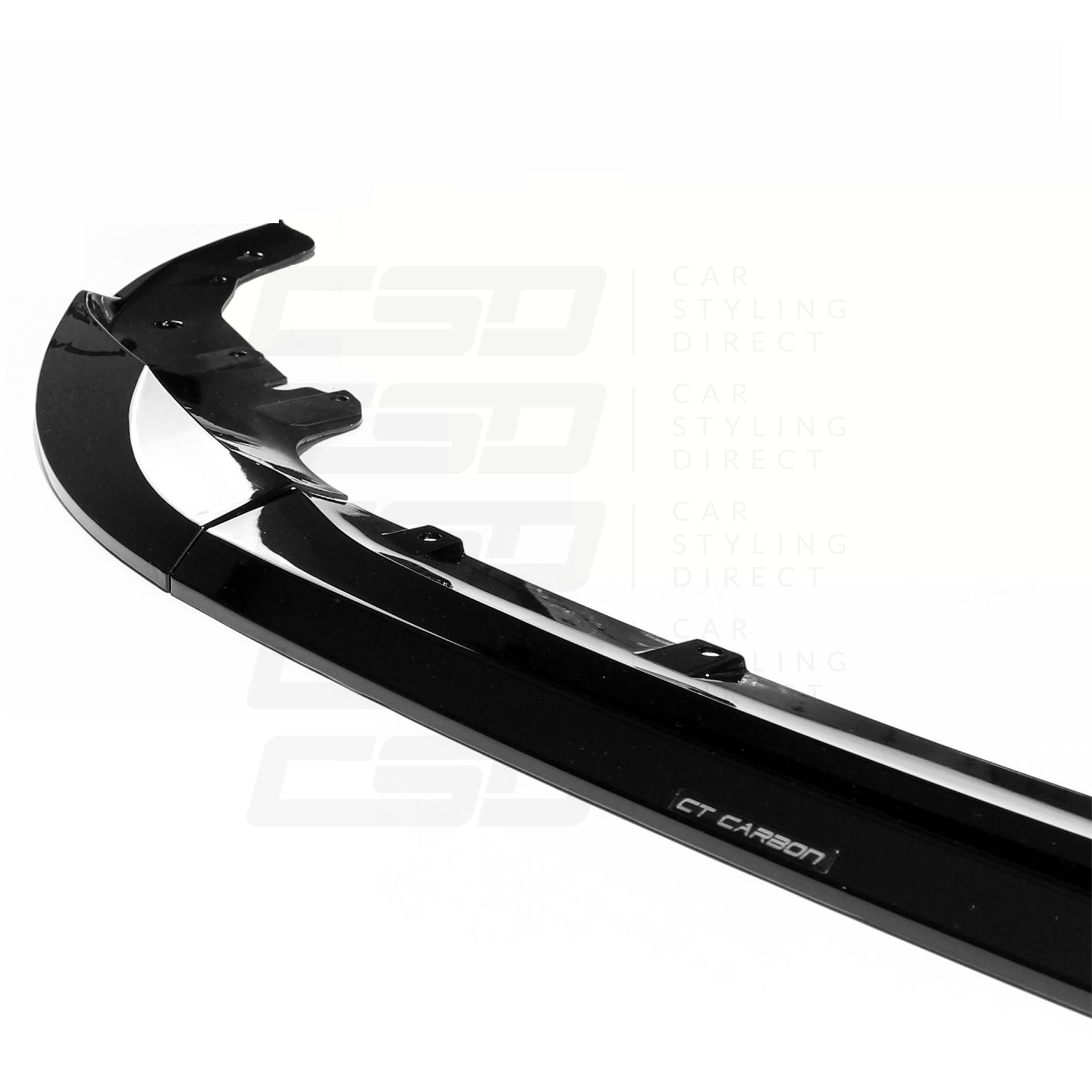 BMW G22 & G23 4 SERIES MP STYLE GLOSS BLACK SPLITTER (2020+)