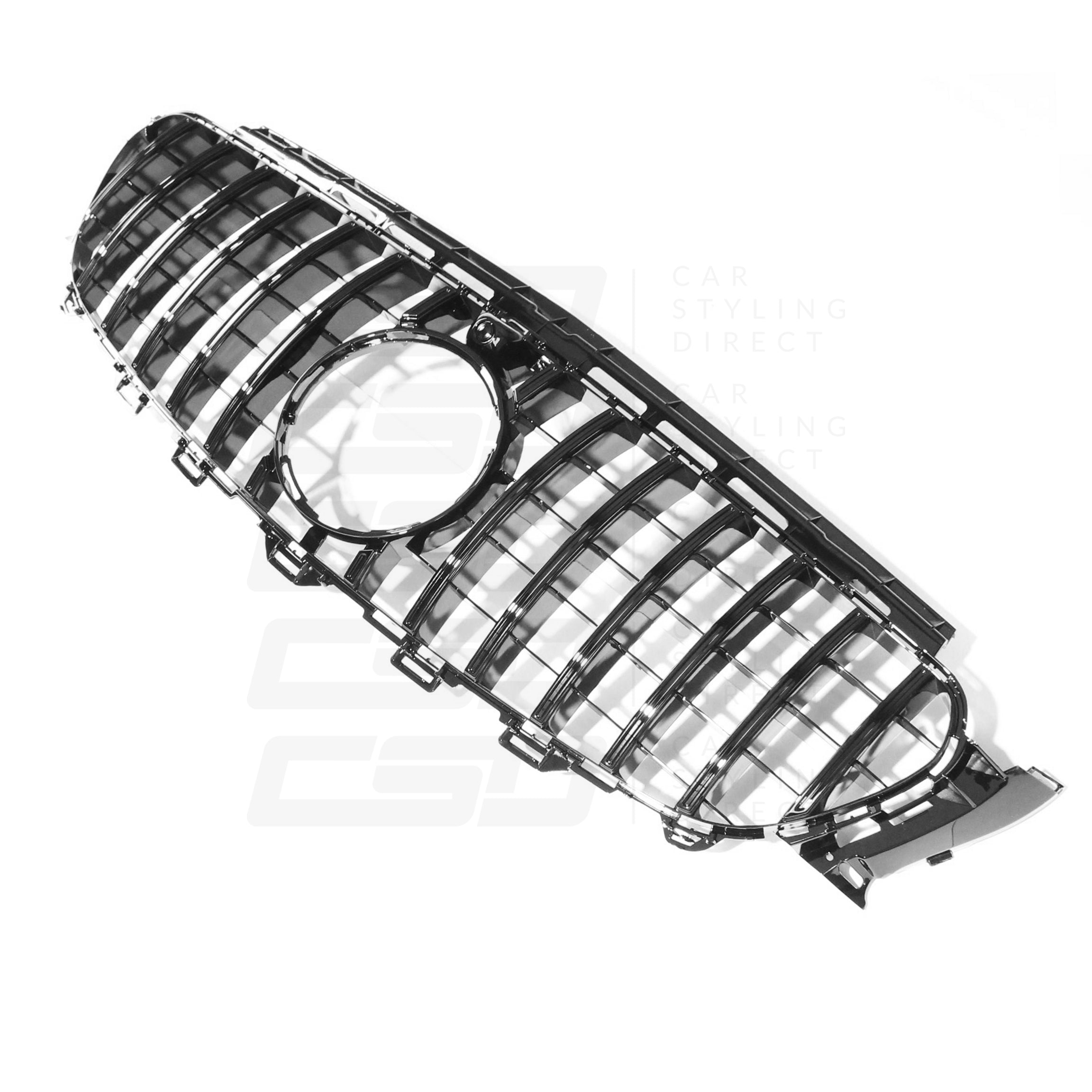 MERCEDES W213 & C238 E-CLASS GLOSS BLACK PANAMERICA GRILLE (2017-2020)