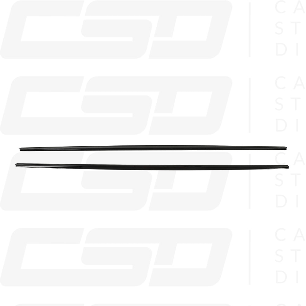 MK6 VOLKSWAGEN POLO GLOSS BLACK SIDE SKIRTS (2017-2020)