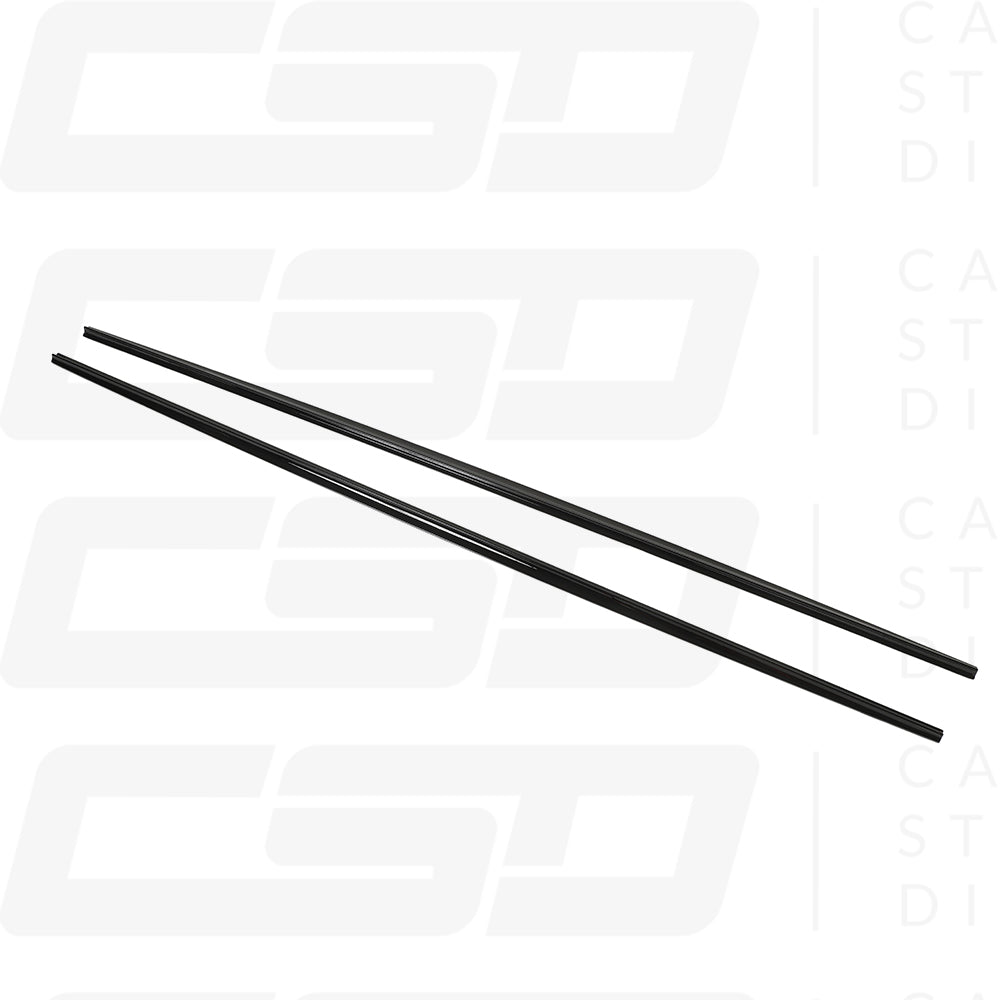 MK6 VOLKSWAGEN POLO GLOSS BLACK SIDE SKIRTS (2017-2020)