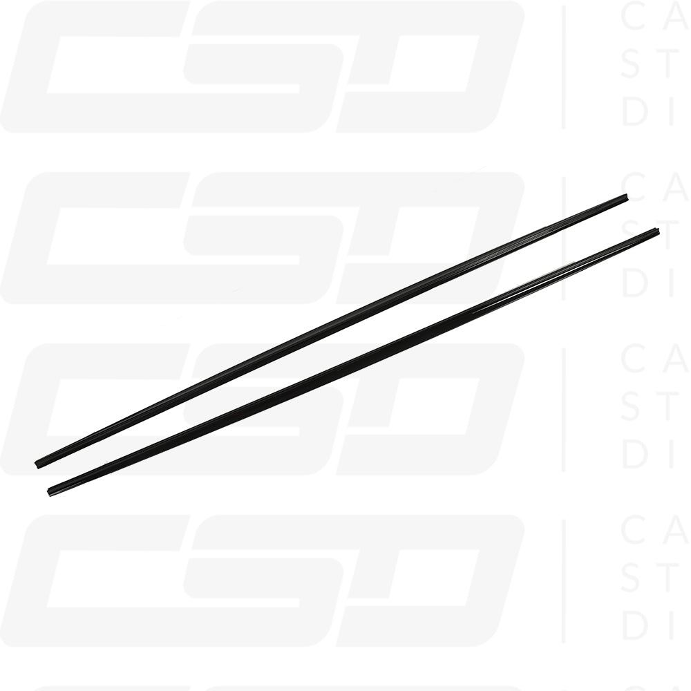 MK6 VOLKSWAGEN POLO GLOSS BLACK SIDE SKIRTS (2017-2020)