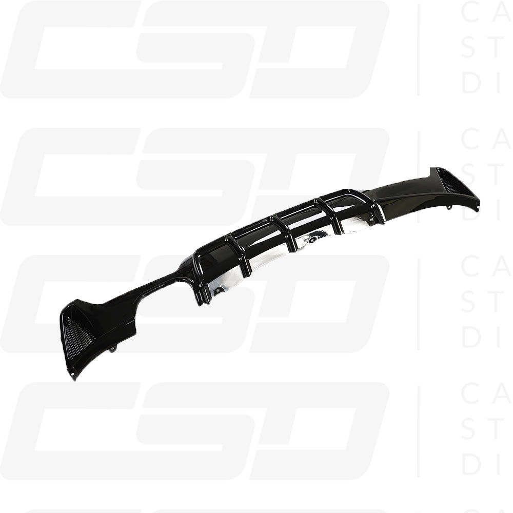 BMW F32/F33 & F36 4 SERIES GLOSS BLACK TWIN LEFT EXHAUST DIFFUSER (2013-2020)