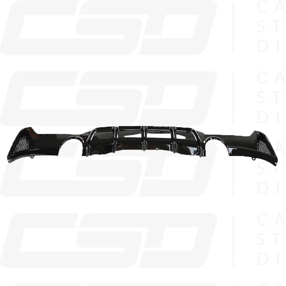 BMW F32/F33/F36 4 SERIES DUAL EXIT GLOSS BLACK DIFFUSER (2013-2020)