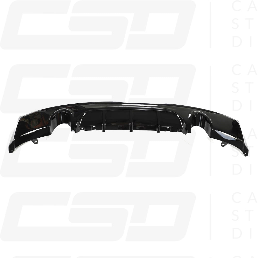 BMW F22 & F23 2 SERIES MP STYLE GLOSS BLACK DUAL EXHAUST DIFFUSER (2014-2020)
