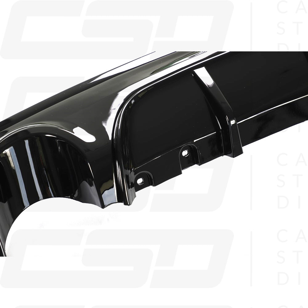 BMW F22 & F23 2 SERIES MP STYLE GLOSS BLACK DUAL EXHAUST DIFFUSER (2014-2020)