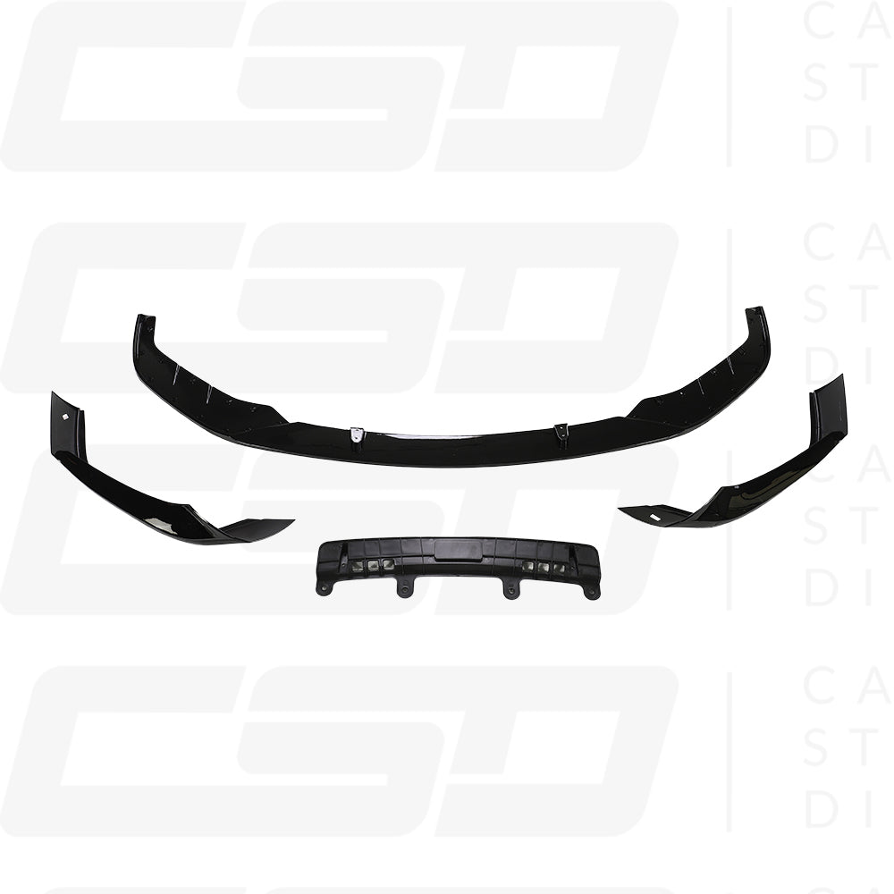 BMW G30 & G31 5 SERIES MP STYLE GLOSS BLACK SPLITTER (2017-2020)