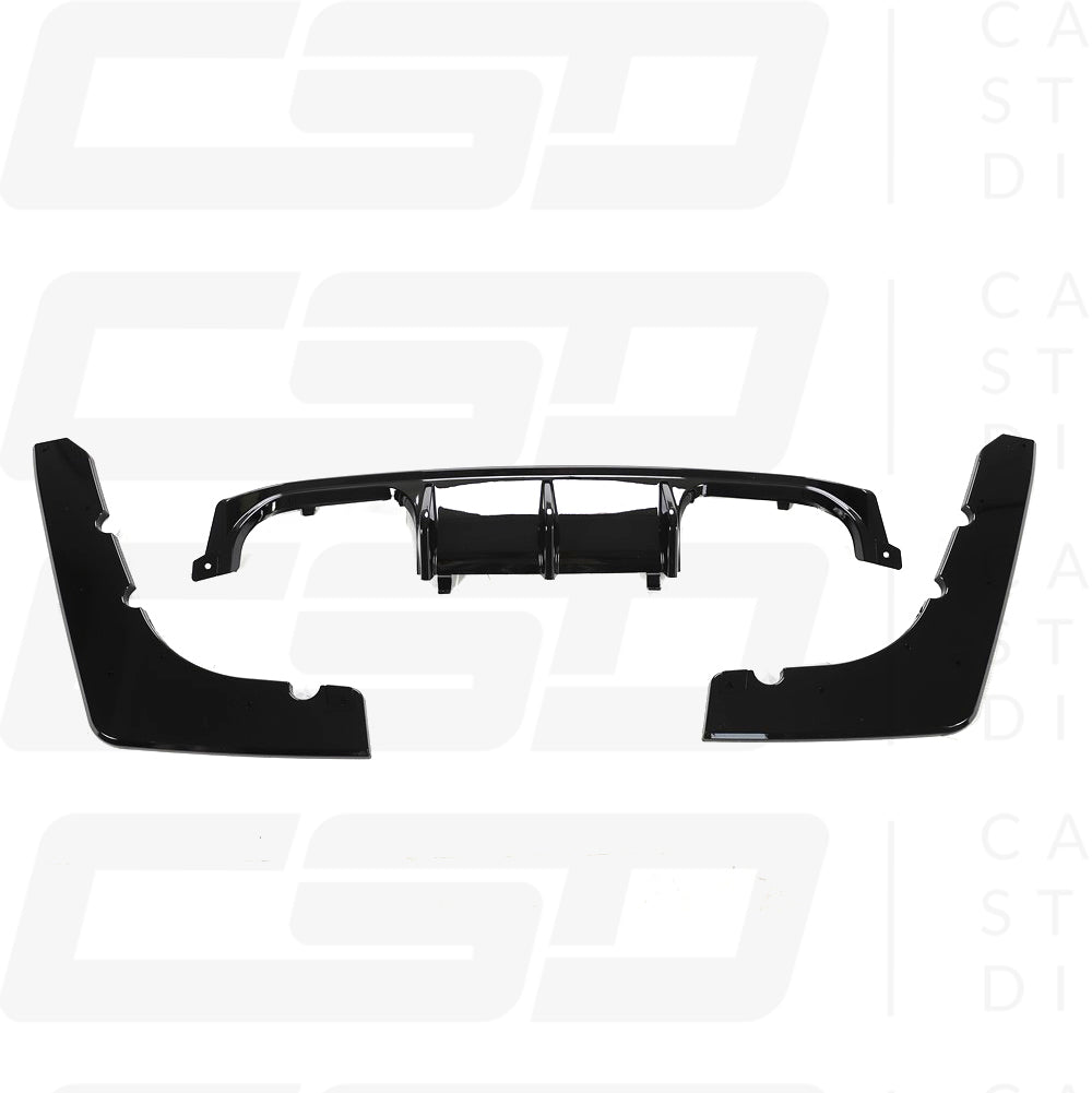 BMW F80 M3 & F82/F83 M4 V-STYLE GLOSS BLACK DIFFUSER (2014-2021)