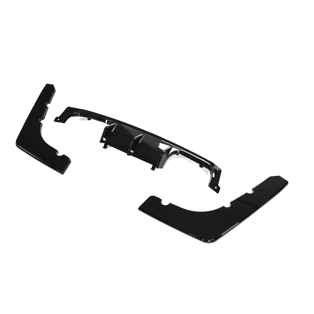 BMW F80 M3 & F82/F83 M4 V-STYLE GLOSS BLACK DIFFUSER (2014-2021)