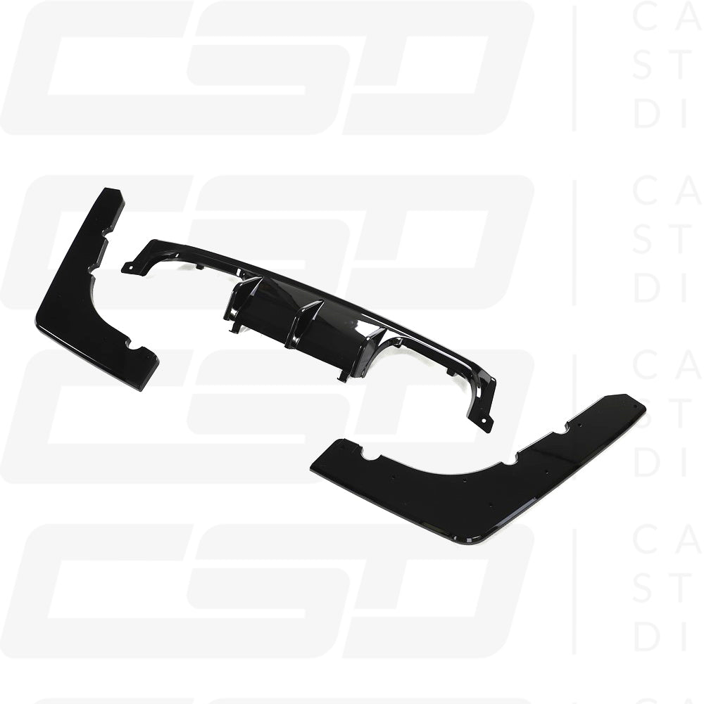 BMW F80 M3 & F82/F83 M4 V-STYLE GLOSS BLACK DIFFUSER (2014-2021)