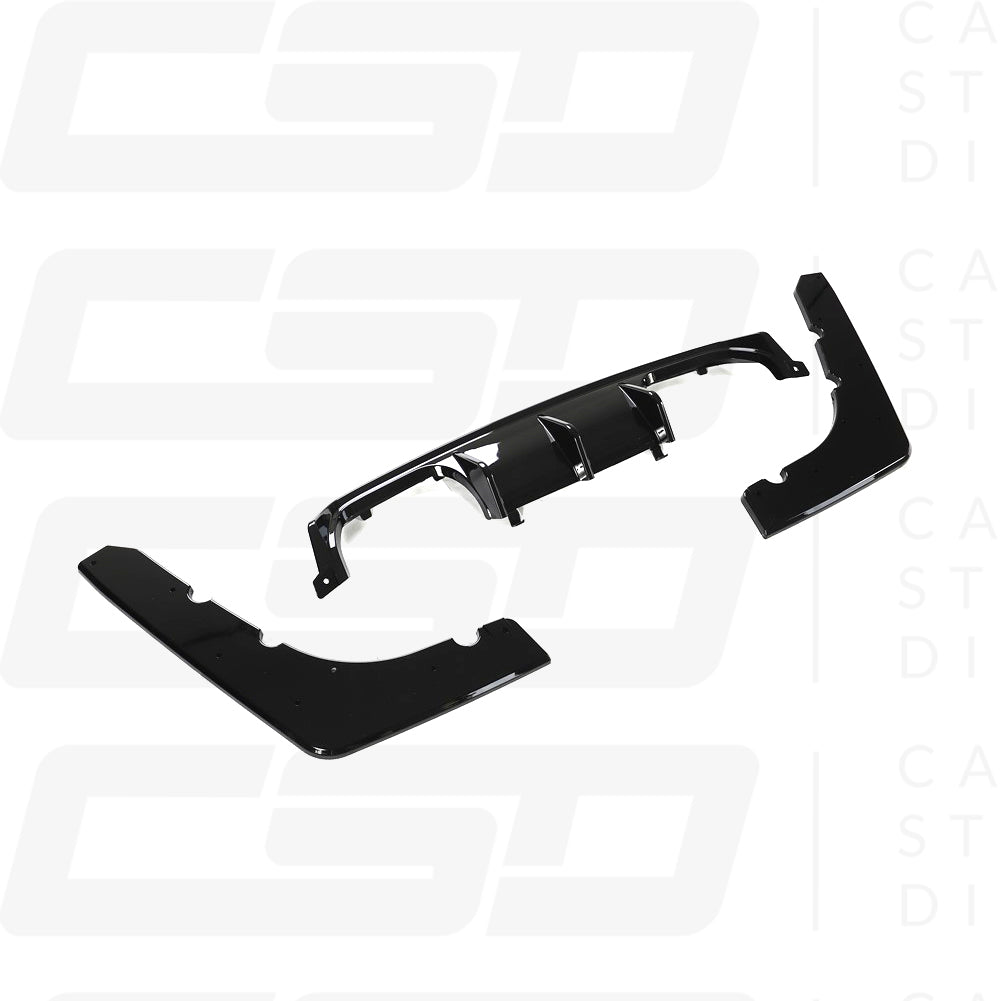 BMW F80 M3 & F82/F83 M4 V-STYLE GLOSS BLACK DIFFUSER (2014-2021)