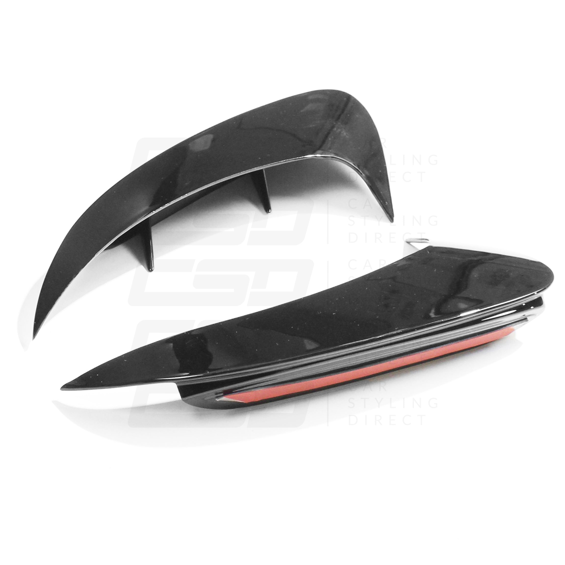 V177 MERCEDES A-CLASS & A35 GLOSS BLACK REAR BUMPER CORNERS (2018+)