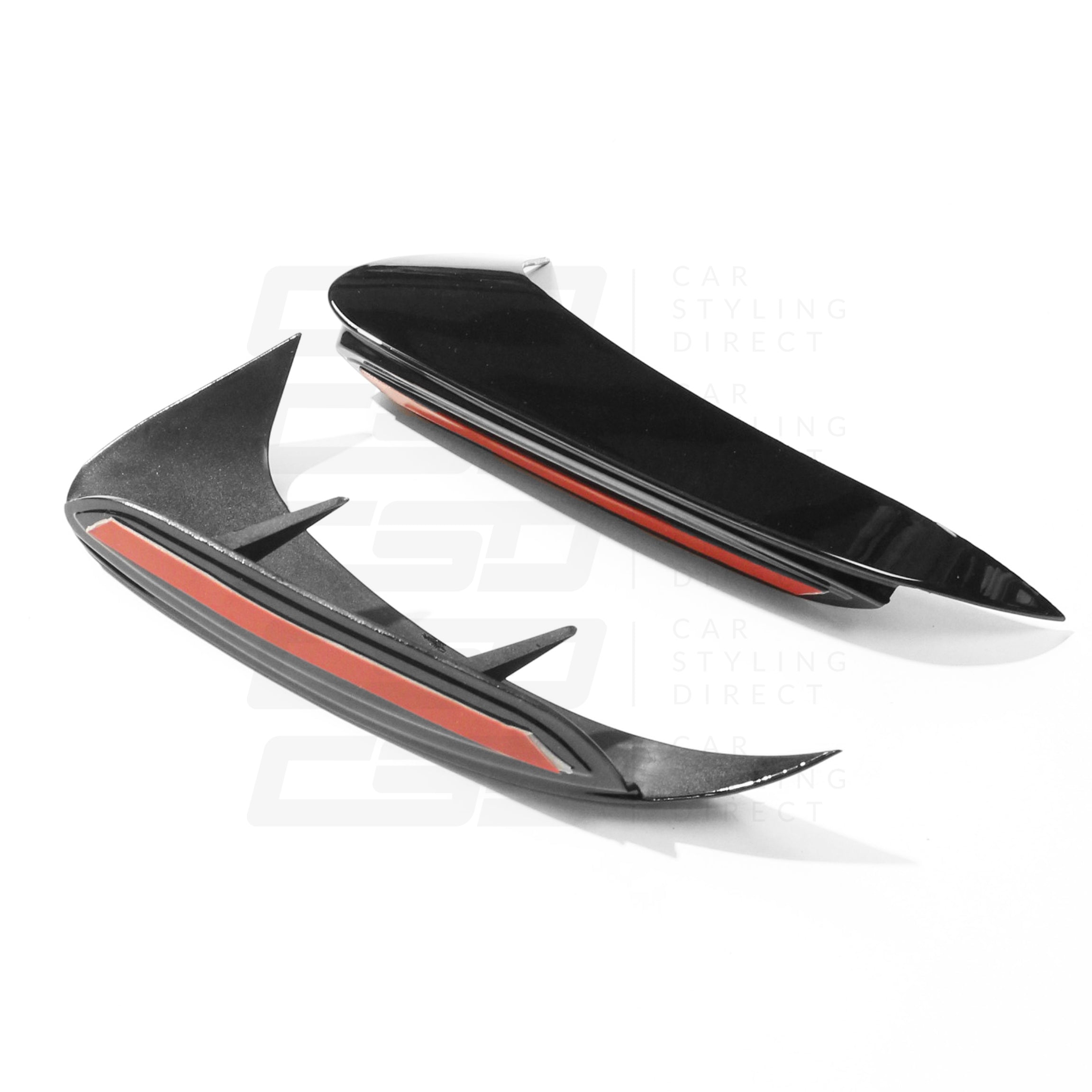 V177 MERCEDES A-CLASS & A35 GLOSS BLACK REAR BUMPER CORNERS (2018+)